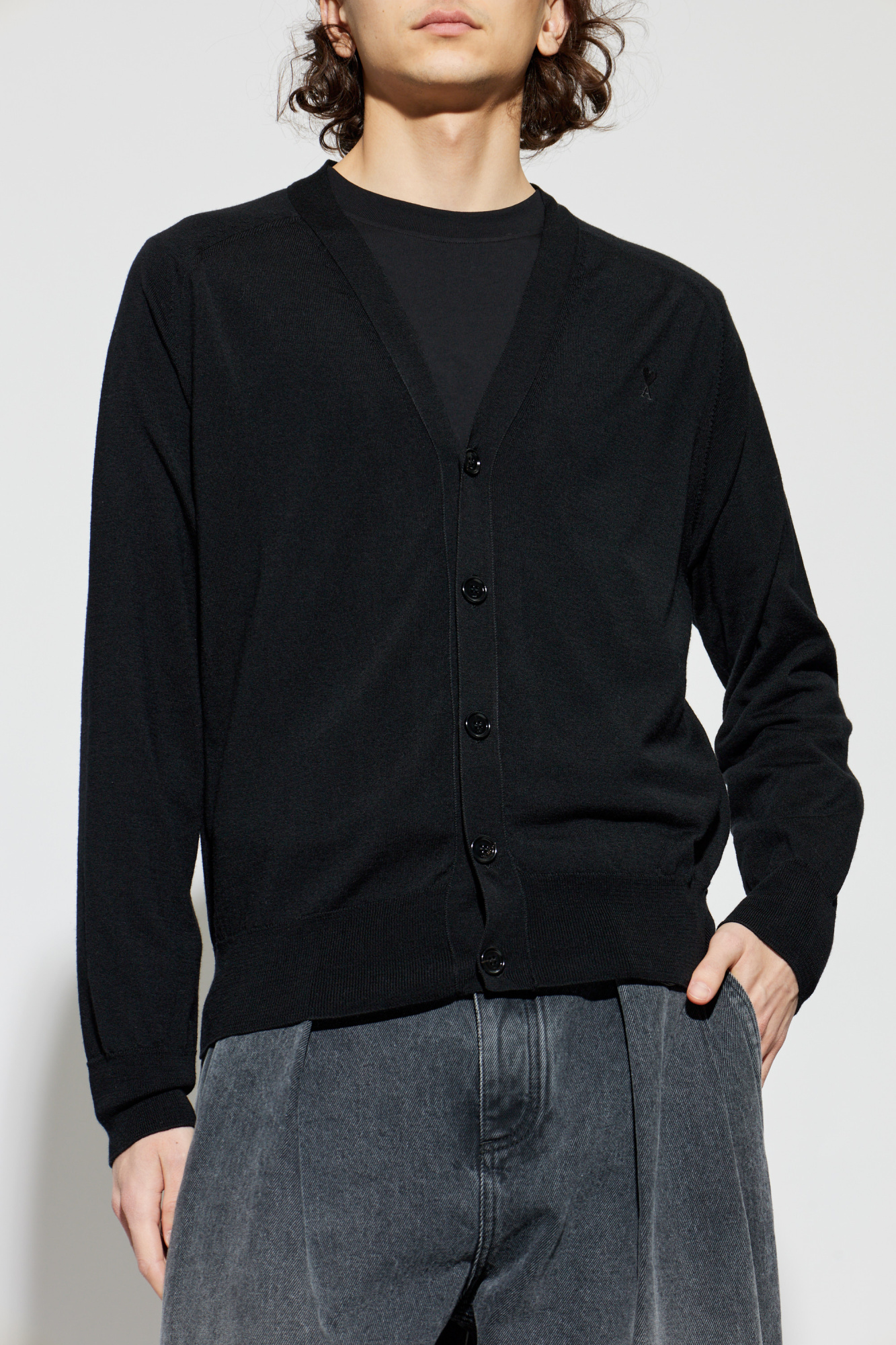 Ami Alexandre Mattiussi Wool Cardigan | Men's | Vitkac